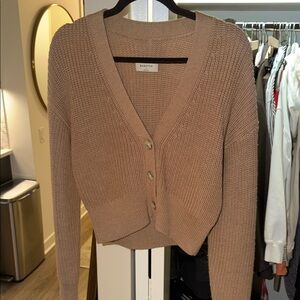 Babaton Women's Cardigan in Warm Brown